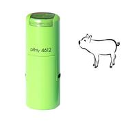 Tampon encreur en caoutchouc avec motif cochon