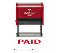 Tampon encreur en caoutchouc PAI par date (encre rouge) XL