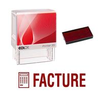 Tampon Encreur Facture Colop Printer 20 38x14mm Rouge