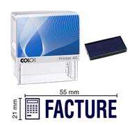 Tampon Encreur Facture Colop Printer 40 59x23mm Bleu