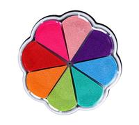 Tampon encreur Lavable, 8 Couleurs, en Forme de Fleur pour, tampons encreurs pour Empreintes digitales, Encre pour Cuir, Carreaux de céramique, Surfaces peintes