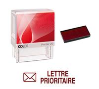 Tampon Encreur Lettre Prioritaire Colop Printer 20 38x14mm Rouge