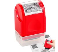 Tampon Encreur Masqueur d'Adresse - Protection Adresses et Données Personnelles,Tampon Confidentialité contre le Vol d'Identité pour Documents Notariaux Courrier Bancaire Comptabilité Personnelle
