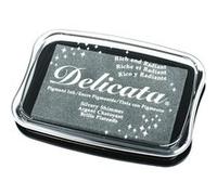 Tampon encreur métallique - argent - Rayher Argenté G