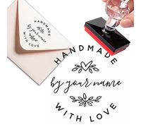 tampon encreur personnalisable Tampons Encreurs Fait à la main avec amour Serie de coeur et de Fe cadeau mariage étiquettes personnalisées tampon entreprise