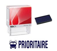 Tampon Encreur Prioritaire Colop Printer 20 38x14mm Bleu