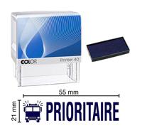 Tampon Encreur Prioritaire Colop Printer 40 59x23mm Bleu