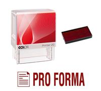 Tampon Encreur Pro Forma Colop Printer 20 38x14mm Rouge
