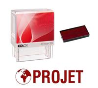 Tampon Encreur Projet Colop Printer 20 38x14mm Rouge