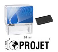 Tampon Encreur Projet Colop Printer 40 59x23mm Noir
