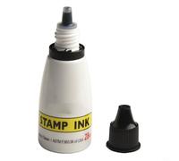 Tampon encreur rechargeable 25 cc, application lisse, formule à base d'eau pour tous vos besoins de travaux manuels (noir)