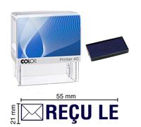 Tampon Encreur Reçu Le Colop Printer 40 59x23mm Bleu