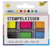 Tampon encreur set 'Fluo', 6 couleurs assorties
