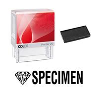 Tampon Encreur Spécimen Colop Printer 20 38x14mm Noir