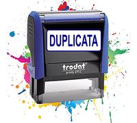 Tampon Encreur Trodat 4912 - Texte prédéterminé - Empreinte 47 x 18 mm - Tampon Pour Entreprise - 19 modèles disponibles (DUPLICATA)