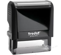 tampon encreur trodat 4913 58x22 mm marqueur de texte encre bleu 5 lignes max
