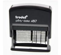 Tampon encreur Trodat Printy 4817 avec date, autocolorant - Noir