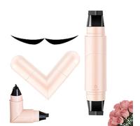 Tampon Eye-liner, 2Pièces Stylo Tampon Eyeliner Ailé, Pliable Waterproof Crayons Gel pour les Yeux, Natural Cat Eyes Eyeliner Stamp, Longue Durée T-ampon Eyeline-r à Double Tête, for Parties, Travel