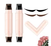 Tampon Eye-liner, 2Pièces Stylo Tampon Eyeliner Ailé, Pliable Waterproof Crayons Gel pour les Yeux, Natural Cat Eyes Eyeliner Stamp, Longue Durée T-ampon Eyeline-r à Double Tête, for Parties, Travel