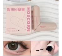 Tampon Eyeliner intégré à Double aile imperméable,résistant à la sueur et longue durée,facile à utiliser pour les débutants-01 Noir
