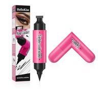 tampon eyeliner yeux, Stylo Eyeliner 2 en 1 Pliable à 90°, Double Embout Tampon de Fin de Regard et Pointe Fine, Anti-Bavure Longue Durée, Maquillage des Yeux Facile pour Débutante (Noir 1 pièce)