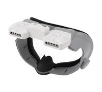 Tampon Facial de Refroidissement à Double Ventilateur, Interface Faciale VR pour Meta Q Uest 3, Couverture de Visage VR Anti-Fog avec Batterie de 500 MAh, Flux d'air Réglable,