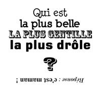 Tampon Fête Des Mères - 50x50 Mm - Bois