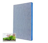 Tampon filtrant pour aquarium - Média filtrant en éponge réutilisable, 8 couches - Feuilles - Tampon de skimmer pour réservoir de poisson, support de polissage de l'eau, éponge en mousse d'étang