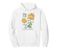Tampon Floral 72 Years Loved and Blessed 72e Anniversaire Sweat à Capuche