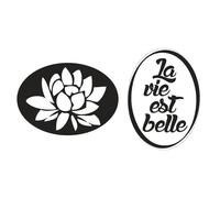 Tampon fond de moule savon La vie est belle et Nénuphar - Rayher