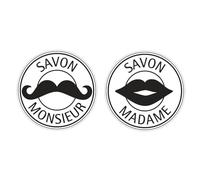 Tampon Fond de Moule Savon Savon Monsieur Madame