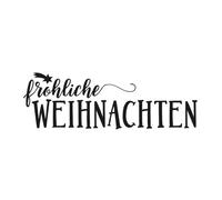 Tampon "Fröhliche Weihnachten", 3x8cm