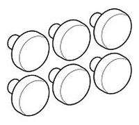 tampon Geberit 598135000 pour couvercle WC