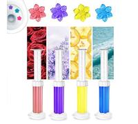 Tampon gel WC fleur - Désodorisant WC, 56/84 tampons gel nettoyant WC fleurs, détachant WC, désodorisant salle de bain 6 parfums, pour urinoirs et lavabos (A2)