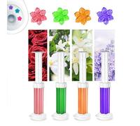 Tampon gel WC fleur - Désodorisant WC, 56/84 tampons gel nettoyant WC fleurs, détachant WC, désodorisant salle de bain 6 parfums, pour urinoirs et lavabos (A5)