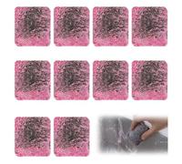 Tampon Jex avec Savon en Laine d'acier, 10 Pièces Éponges Grattoirs en Laine d'acier Pré-savonnée pour Nettoyage Intense - Idéal Four, Casserole, Poêle et Cuisine