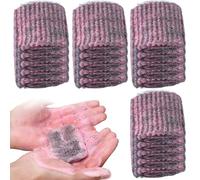 Tampon Jex avec Savon en Laine d'acier de 20pcs pré-savonnés, tampons jex brosses à récurer métalliques anti-rayures laine d'acier pour nettoyer les casseroles, poêles, fours et graisses tenaces