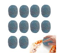 Tampon Jex Avec Savon Lot De 10 Tampons À Récurer En Laine D'acier RéUtilisables Et Absorbants Pré-SavonnéS Tampon Avec Savon Pour Éliminer La Saleté Tenace, La Graisse(10 Pièce)
