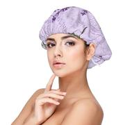 Tampon Lavande,Bonnet de nuit en satin pour adulte - Bonnet de nuit élastique pour femme, couvre-cheveux de nuit