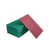 Tampon Lot de 2, 3 ou 5 tampons à récurer abrasifs for le nettoyage et le polissage de la vaisselle Eponges Lavables Reutilisables(QTY 3pcs,Green(120x185mm))