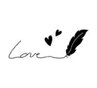 Tampon Love - 26x57 Mm - Bois