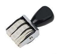 Tampon manuel réglable pour la maison, le bureau et l'école avec impression claire de la date, construction en métal, sélection de la date de 2020 à 2031, jour, mois, année