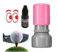 Tampon marqueur de balle de golf - Tampon marqueur de balle de golf encre,Tampon amusant rechargeable imperméable unique de longue durée de la balle de golf pour identifier les balles de golf