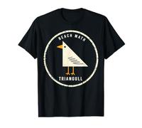 Tampon mathématique avec Triangle et Mouette, Oiseau T-Shirt Graphique avec Valeur