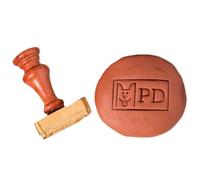 Tampon monogramme en laiton for argile, savon, cire, céramique Tampon initial personnalisé for poterie, signature personnalisée signe(1 inch)