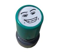 Tampon motif émoji, jouet sceau visage souriant, tampon en caoutchouc drôle de dessin animé visage heureux, tampons pour enseignants pour salle de classe, pour agenda décoratif DIY (B, One Size)