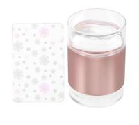 Tampon Nail Art Silicone Transparent Double Tête pour Manucure | Grattoir et Plaques de Stamping, Position Visible, Usage Facile, Motif , Style Élégant