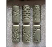 Tampon naturel pour enfants - Rouleau cylindrique pour apprendre et raconter des histoires créatives dans des projets artistiques - Rouleau d'argile créatif