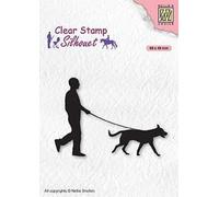 Tampon - Nellie`s - SIL070 homme avec chien