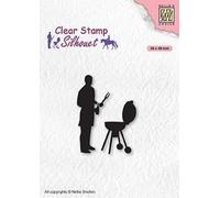 Tampon - Nellie`s - SIL071 homme au barbecue